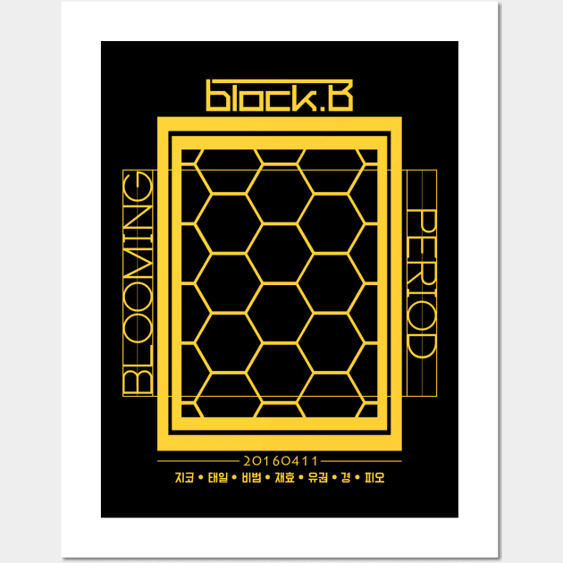 Block B - Blooming Period v1 - Gold Wall Art by JO_D_D